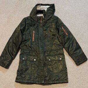 Urban Republic Olive Hooded Puffer Jacket